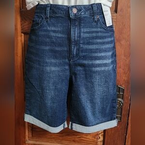 Sonoma Women's Bermuda Denim Shorts Dark Wash NWT. Size 14